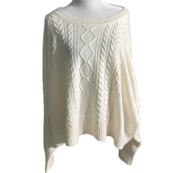 The Drop Waylon Sweater Whisper White Women’s 5X — Cable Knit, Oversized, NWT - Picture 1 of 6